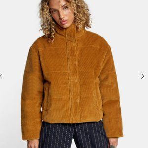 Women's RVCA Eezeh Corduroy Puffer Jacket, S; NWOT